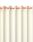 Ivory Pleated Lampshade with Red Cotton
