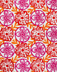 Snowshill in Pink, Orange and Red on White