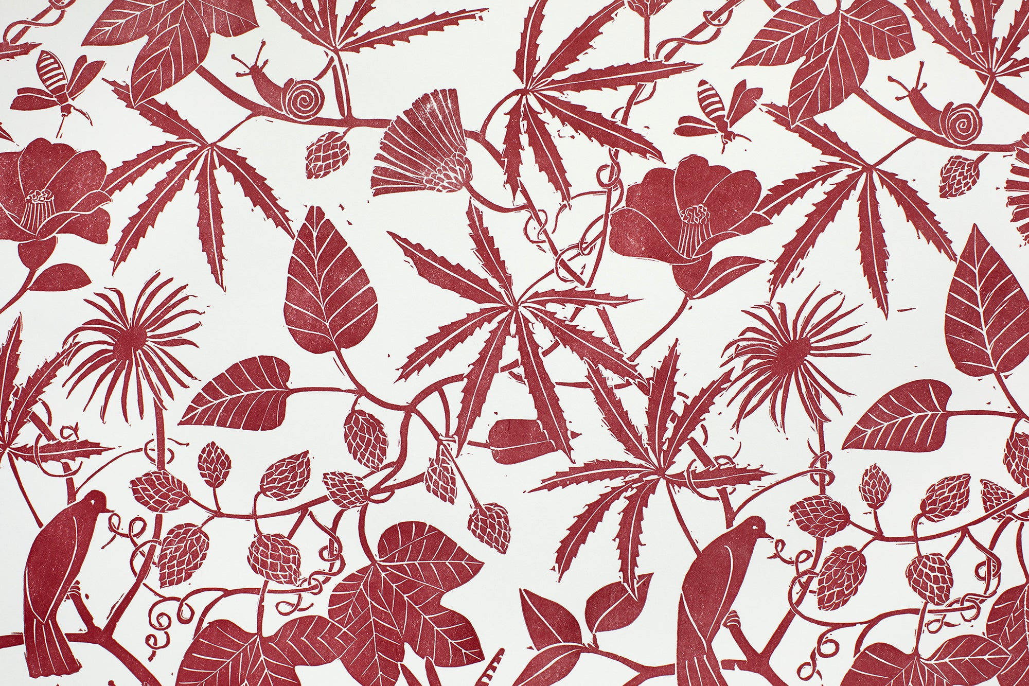 Hop Garden (hand printed)