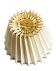 Ivory Pleated Lampshade with Black Cotton