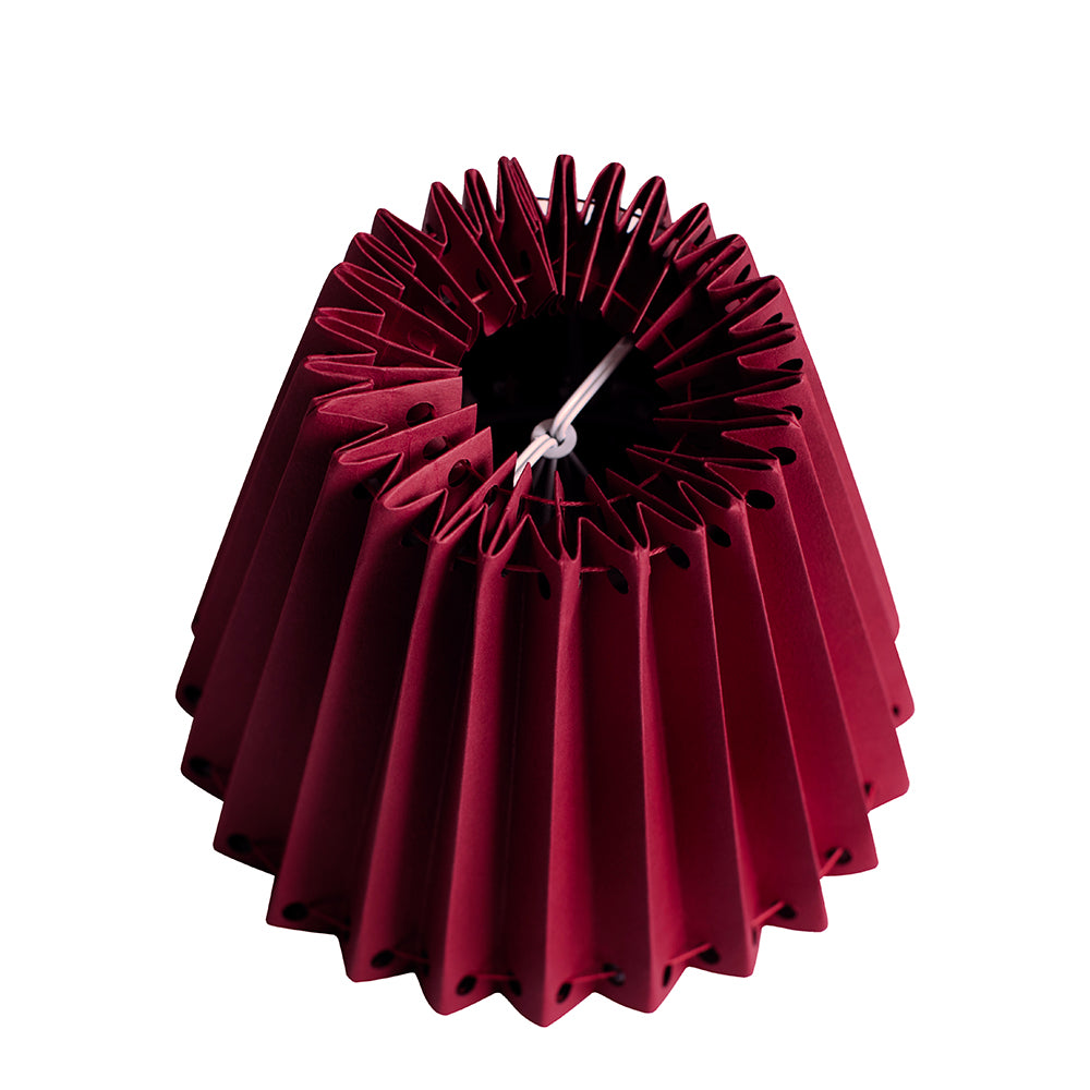 Plum Red Pleated