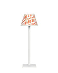 Small Chalky White Cordless Lamp and Delphine Terracotta Lampshade