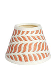 Small Chalky White Cordless Lamp and Delphine Terracotta Lampshade