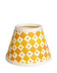 Small Chalky White Cordless Lamps and Sunflower Yellow Lampshade