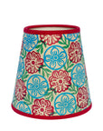 Snowshill in Blue, Red and Green on Oatmeal