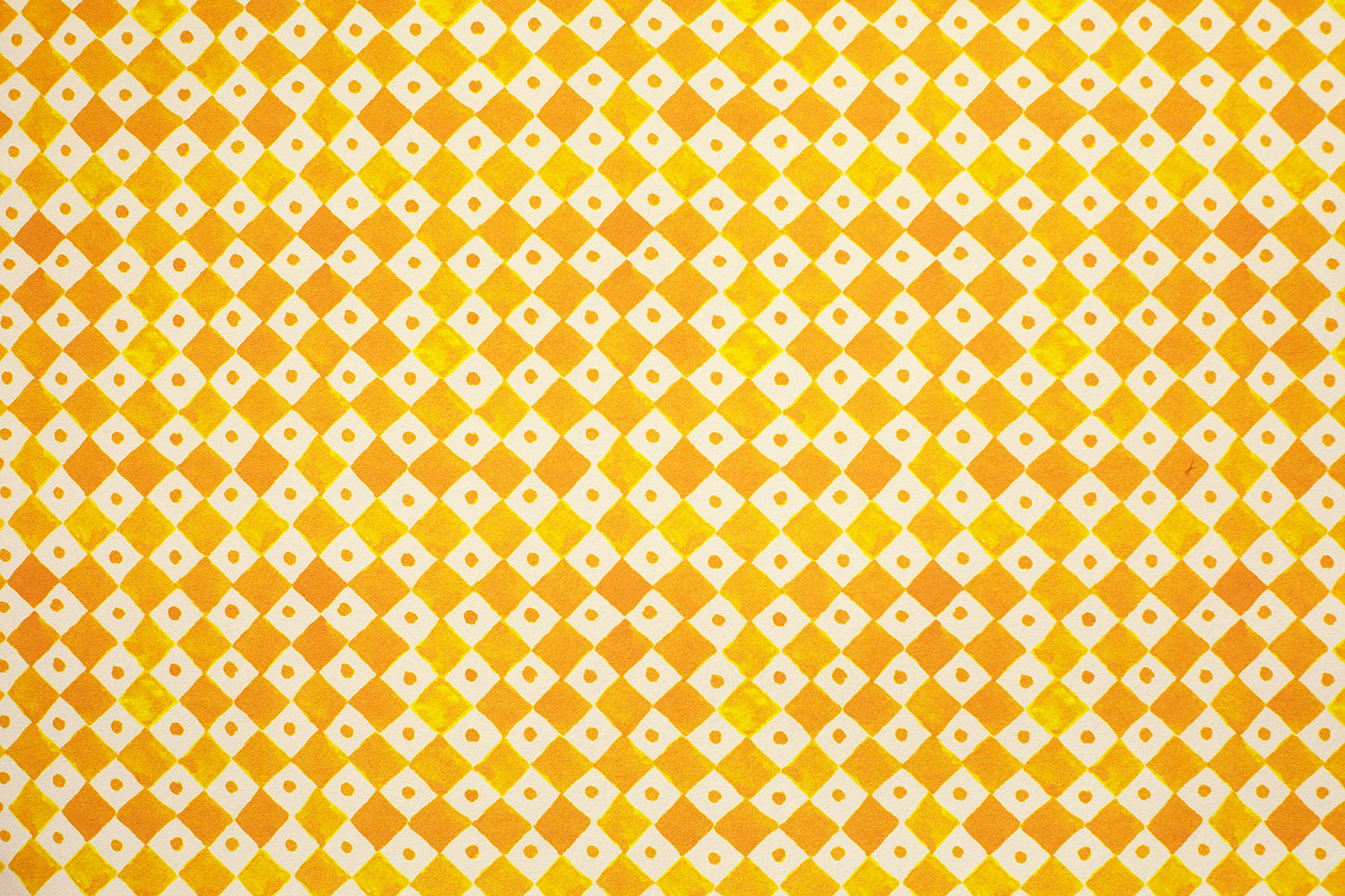 Joy of Print Checkerboard in Sunflower Yellow
