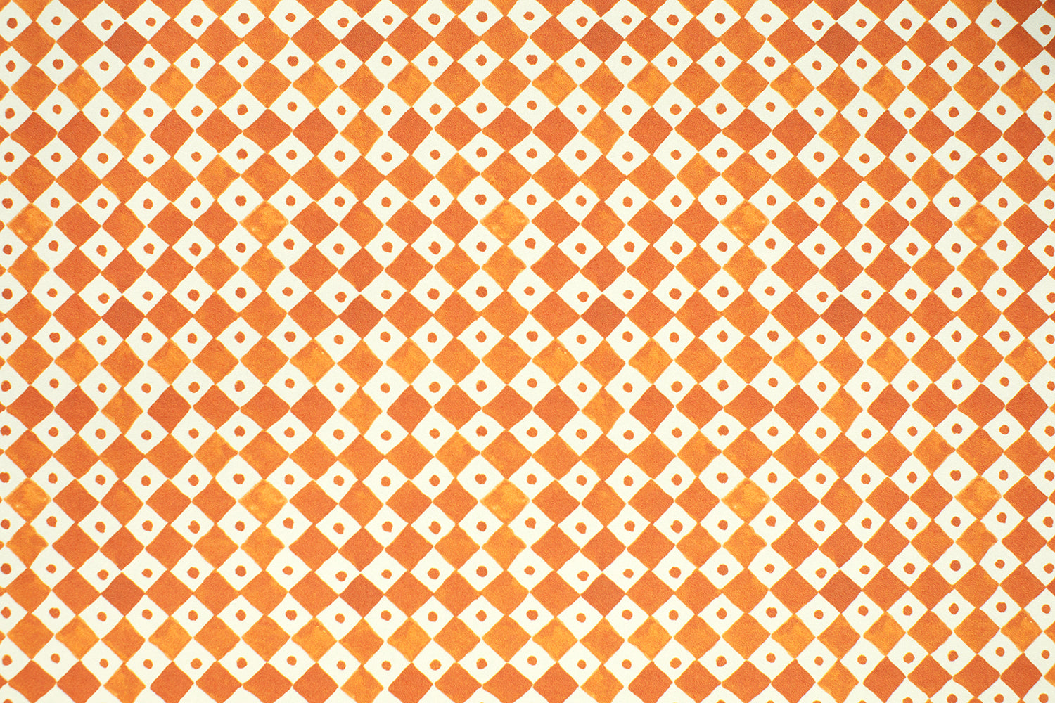 Joy of Print Checkerboard in Tangerine