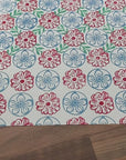 Snowshill in Pink, Orange and Red on Oatmeal