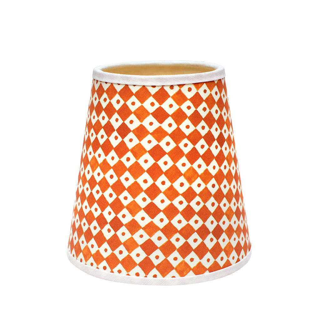 Joy of Print Checkerboard in Tangerine