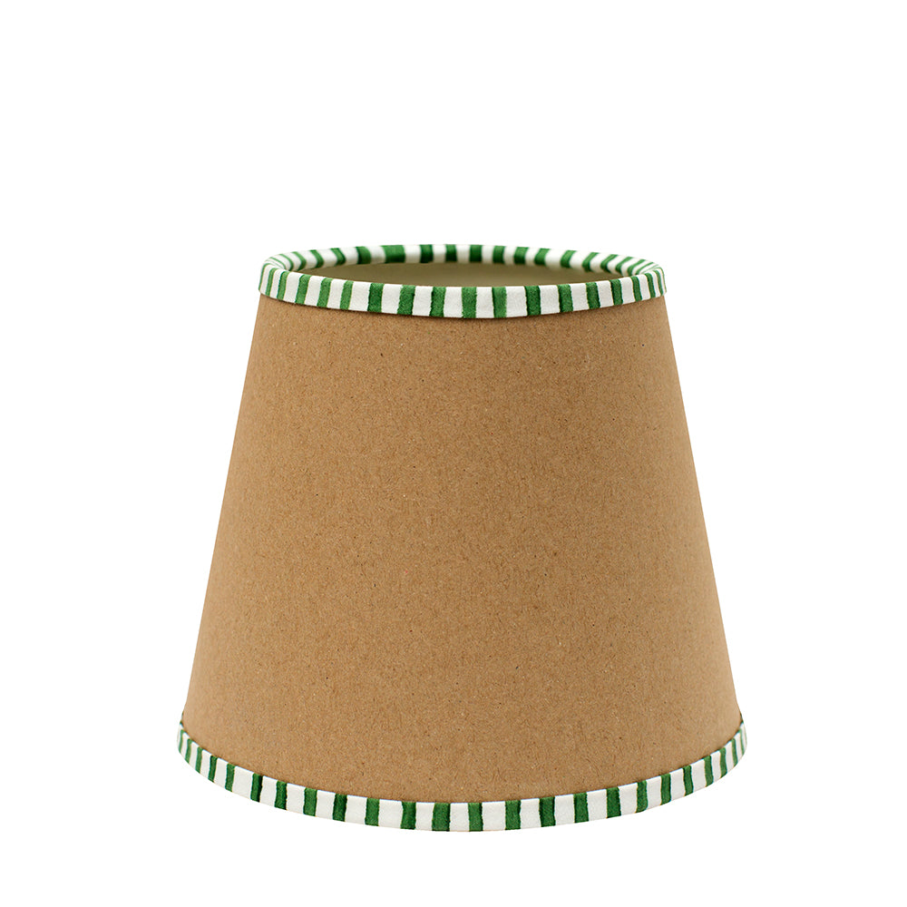 Striped Olive Green on Hazelnut Paper