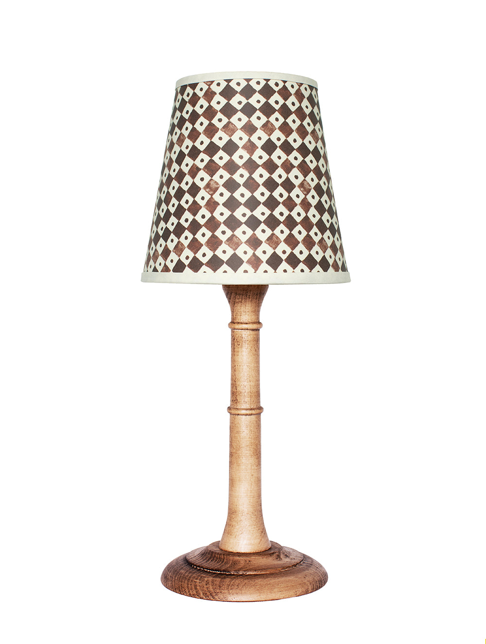 Paper Lampshade Making Kit Nutmeg Checkerboard (Single)
