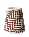 Paper Lampshade Making Kit Nutmeg Checkerboard (Single)
